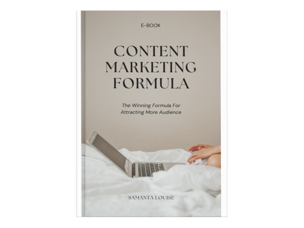 A picture of my book content marketing formula 