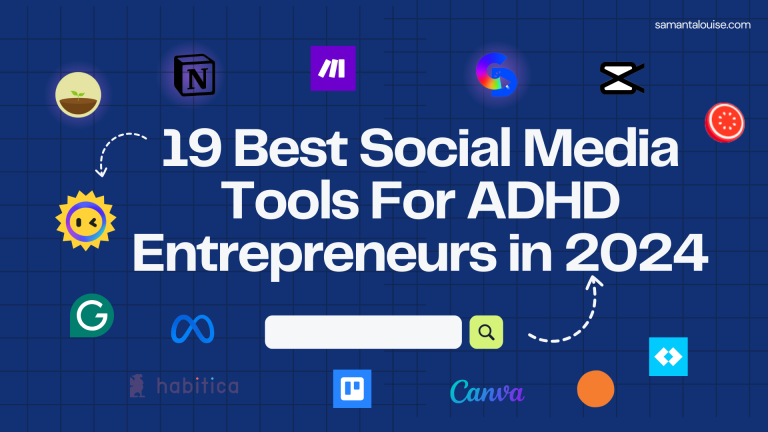 Photo showing the best social media tools for ADHD entrepreneurs
