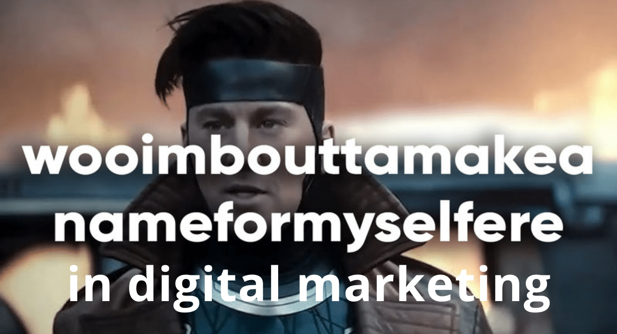 A meme of gambit saying "i am about to make a name for myself" 