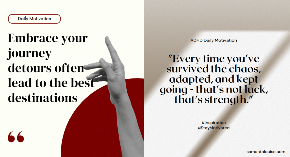 a hand reaching out to the side of a white and red poster